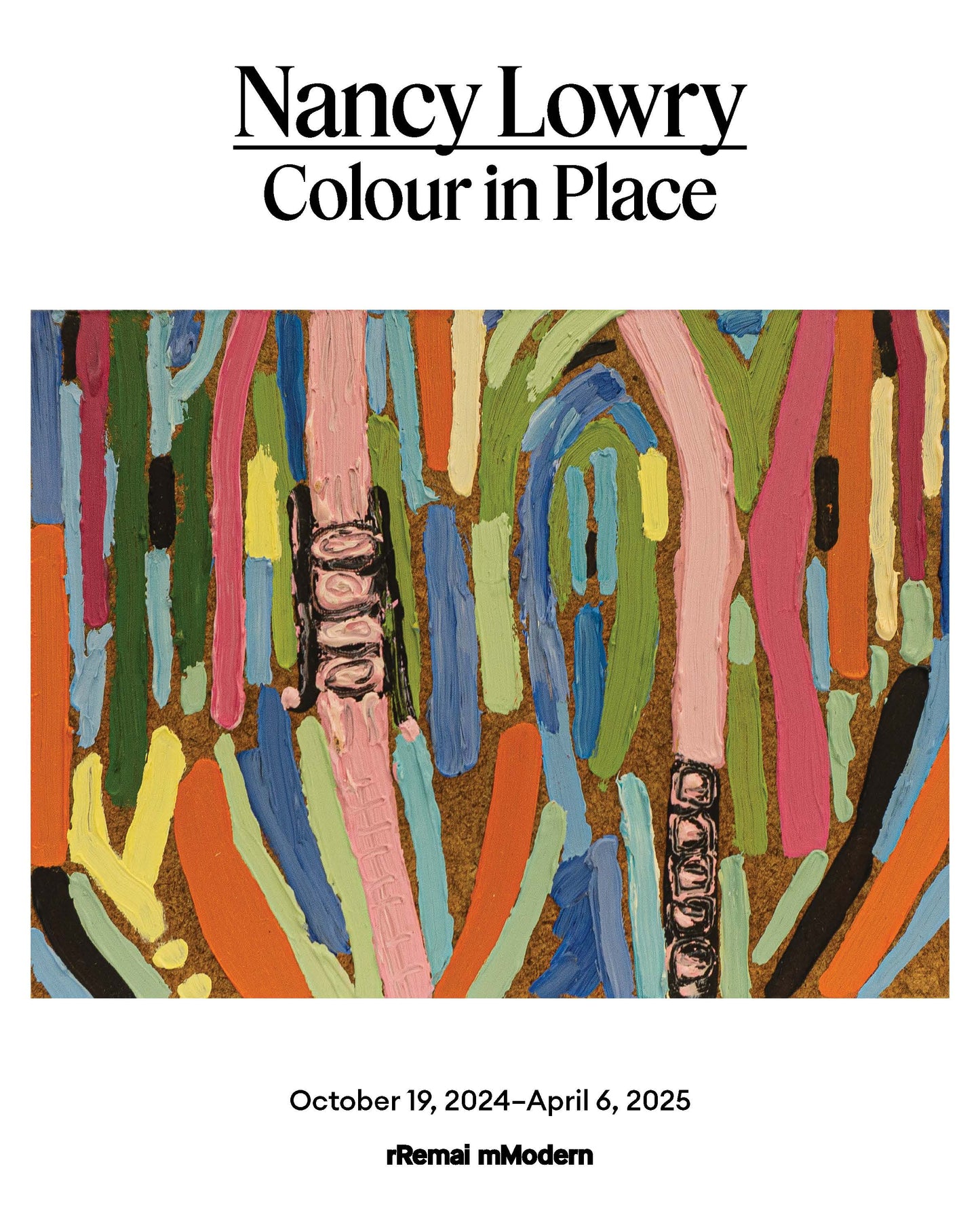 Nancy Lowry: Colour in Place Exhibition Poster