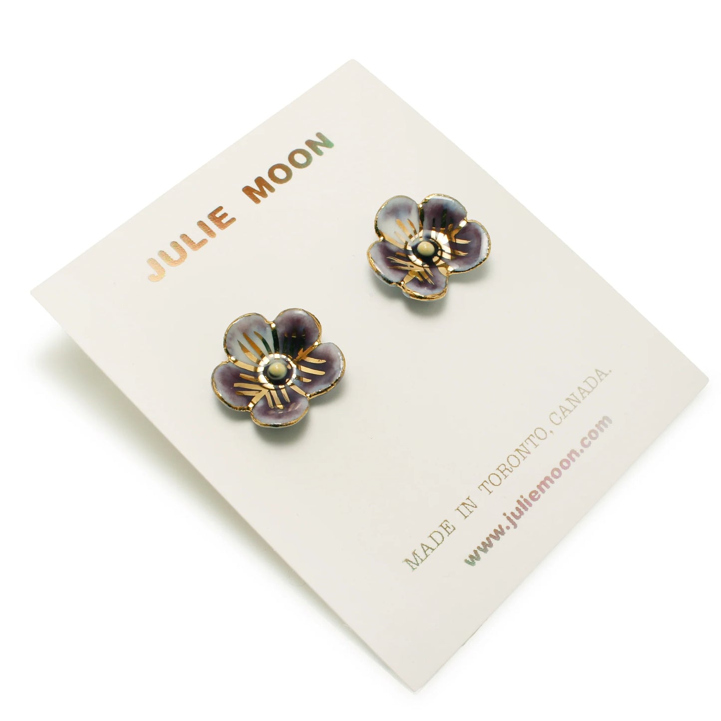 New Brunswick Purple Violet Earrings