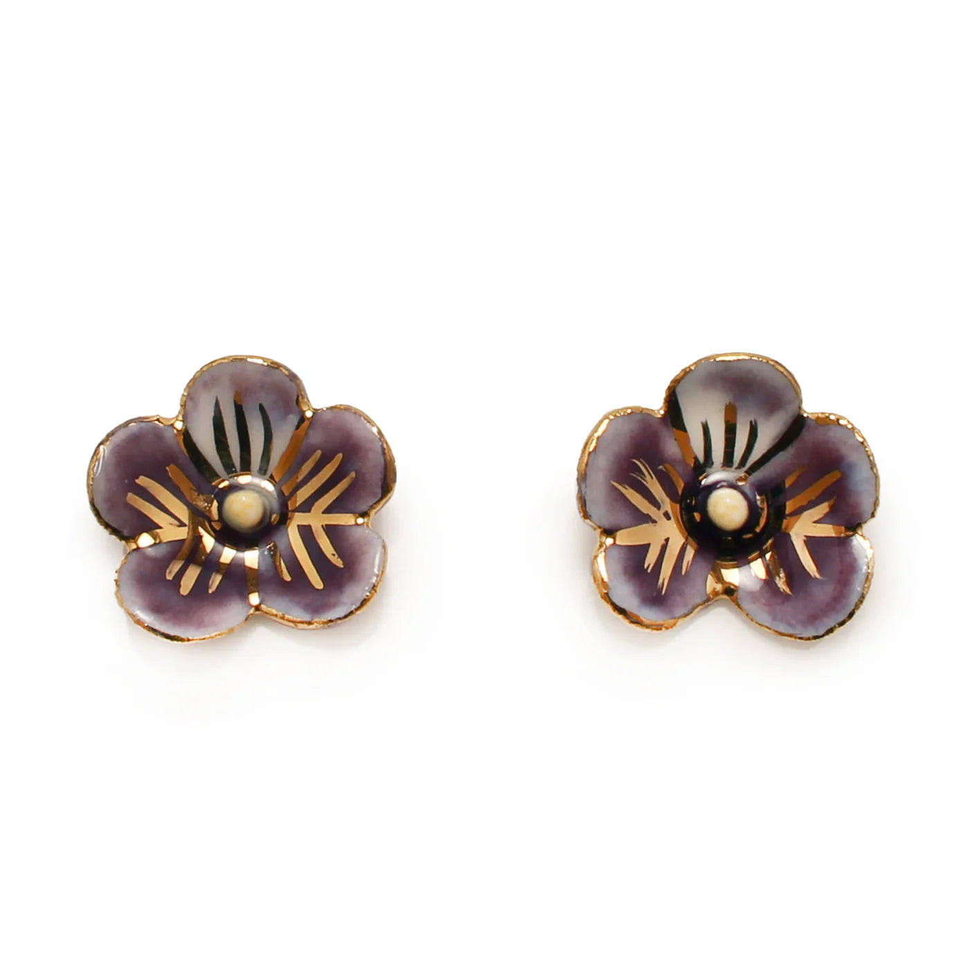 New Brunswick Purple Violet Earrings
