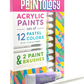 Paintology Acrylic Paint Set Pastel