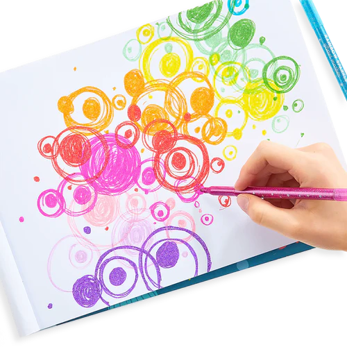 Rainbow Sparkle Glitter Markers Set of 15