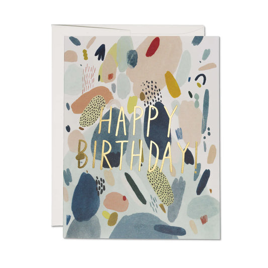 Abstract Birthday Greeting Card