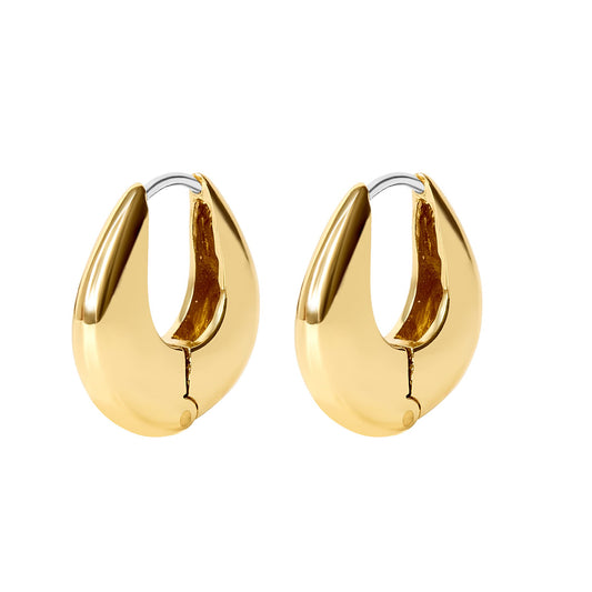 Paris Gold Contemporary Huggie