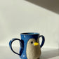 Bear Pawttery Penguin Mug Blue