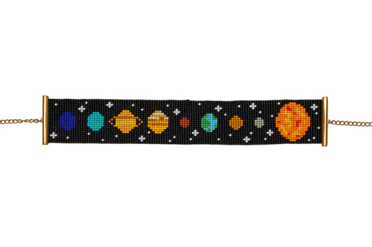 Shanelle St. Hilaire Single Moon Solar System Choker
