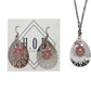 Helen Oro Designs Crystal Filagree Teardrop Necklace