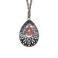 Helen Oro Designs Crystal Filagree Teardrop Necklace