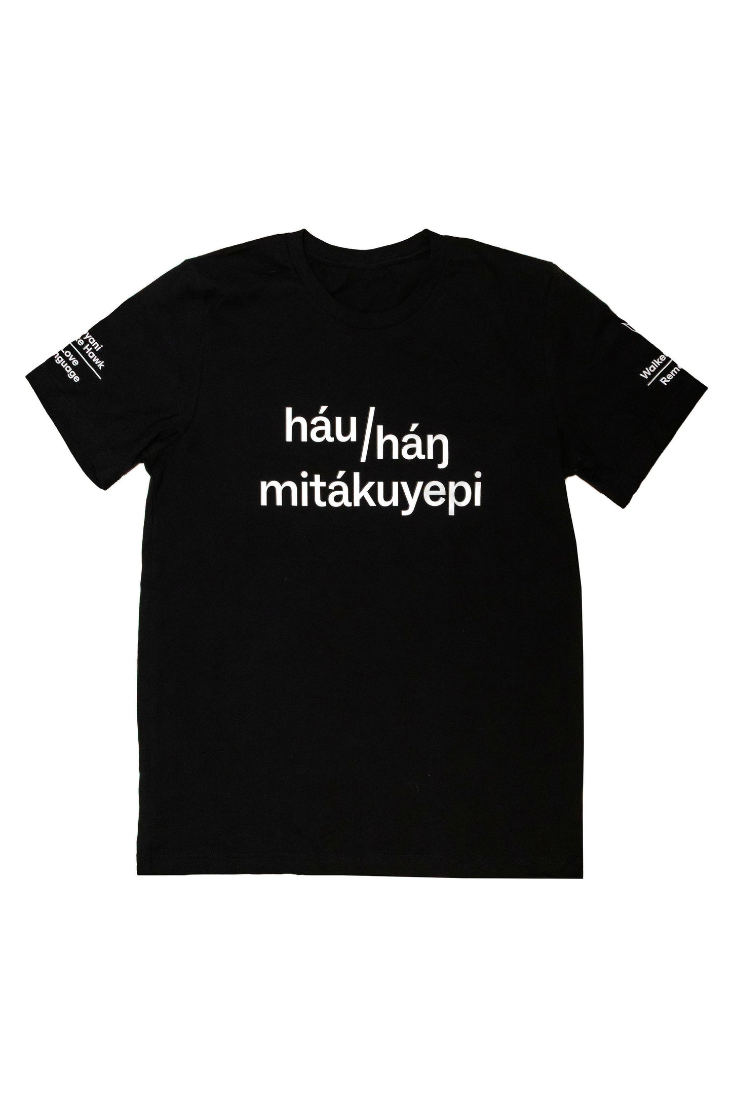 Dyani White Hawk Love Language T-Shirt Black