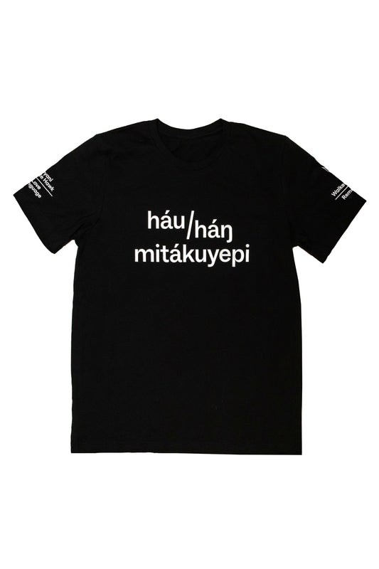 Dyani White Hawk Love Language T-Shirt Black