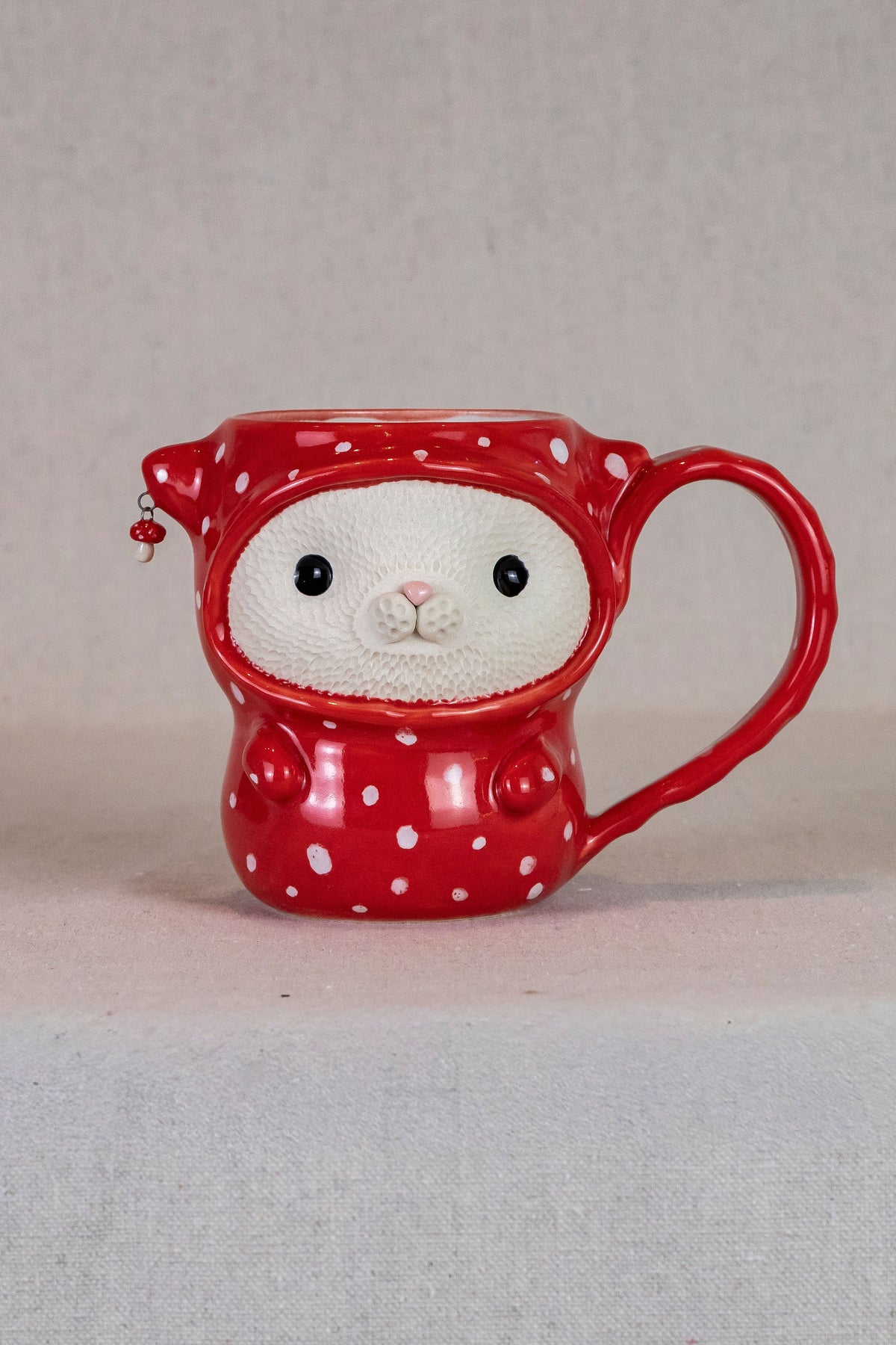 Mushroom Suit Cat Ｍug - Large