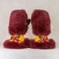 Beaded Mittens Fireweed and Spruce Bug Small