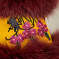 Beaded Mittens Fireweed and Spruce Bug Small
