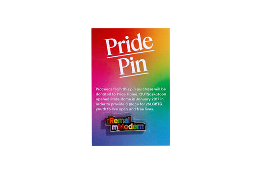 Remai Modern Pride Pin Stacked