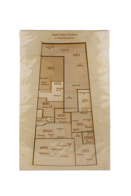 Treaty Map Puzzle Metis Nations