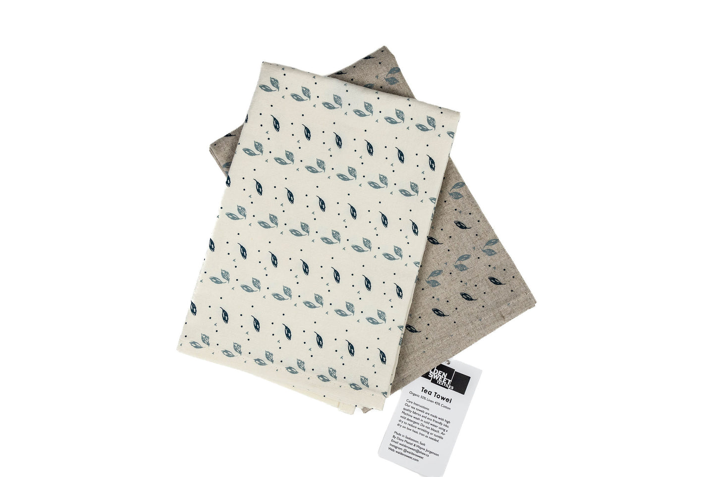 Blue Leaf Tea Towel