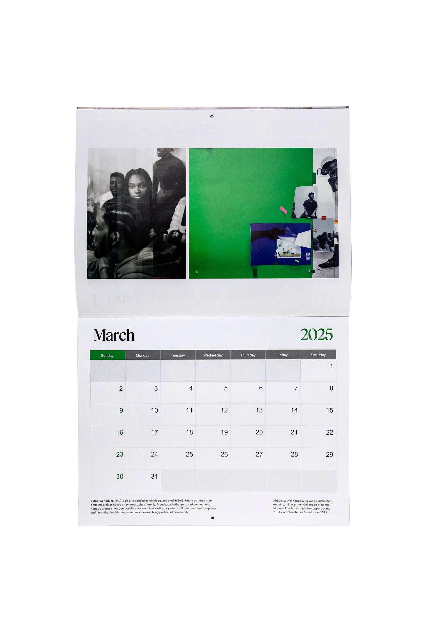 Remai Modern Collection Calendar 2025