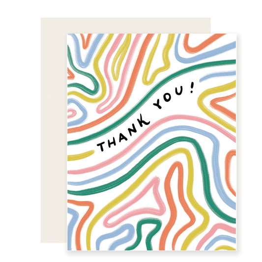 Bendy Lines Thank You