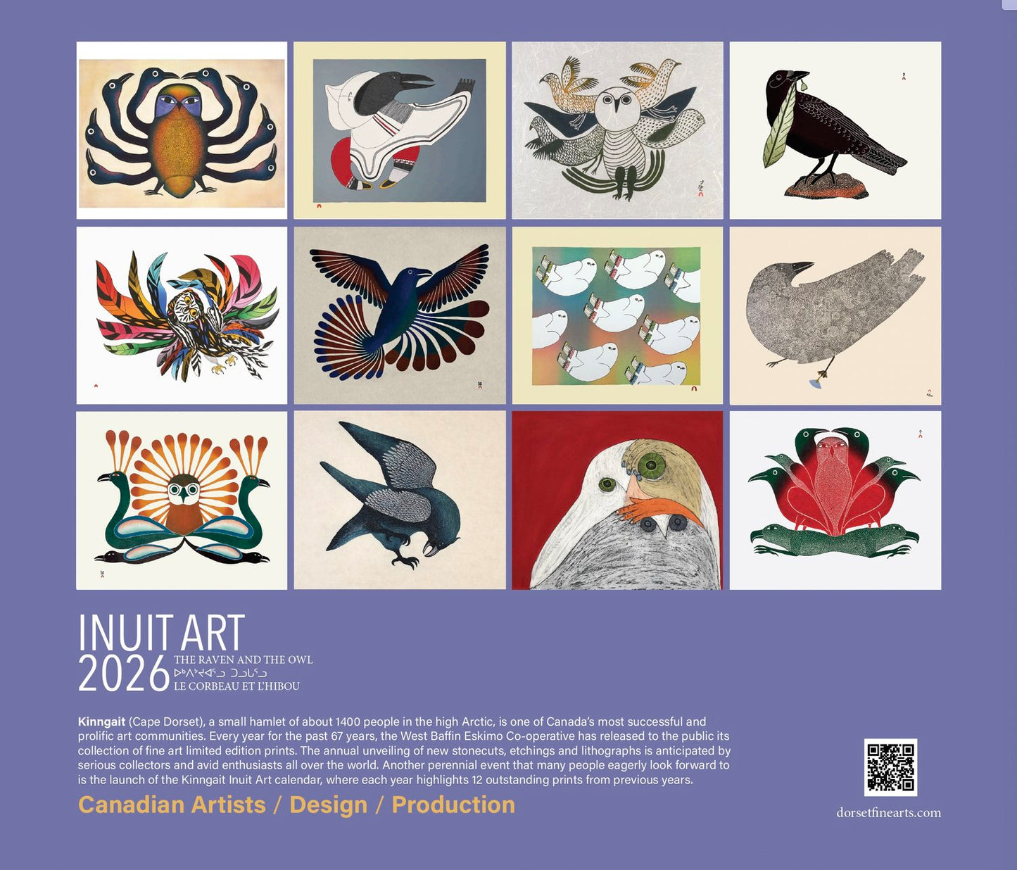 Inuit Art Calendar 2026
