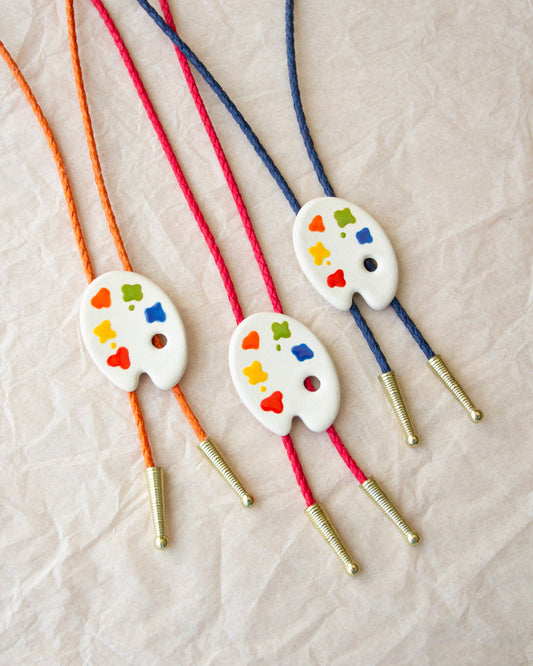 Paint Palette Bolo Tie