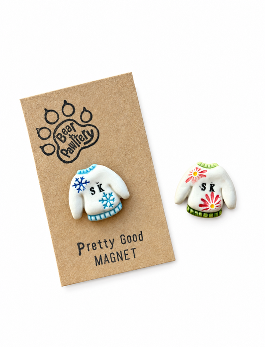 Bear Pawttery SK Sweater Magnet