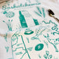 Saskatchewan Commemorative Organic Tea Towel - 20x24