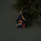 Holiday Fabric House Luminary: Trees (white)