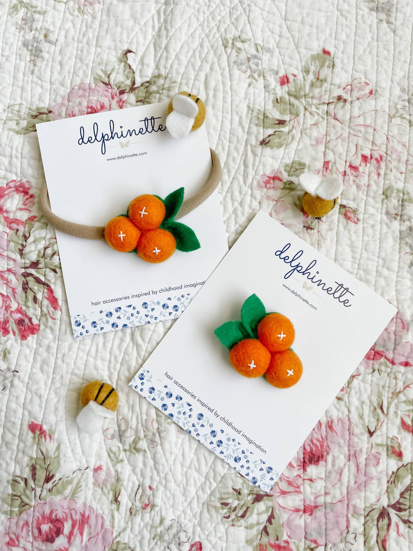Clementine Orange Hair Tie