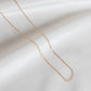 Charlotte Solid Gold Paperclip Chain: 18"