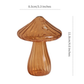 Mini Glass Mushroom Bud Vase: Green