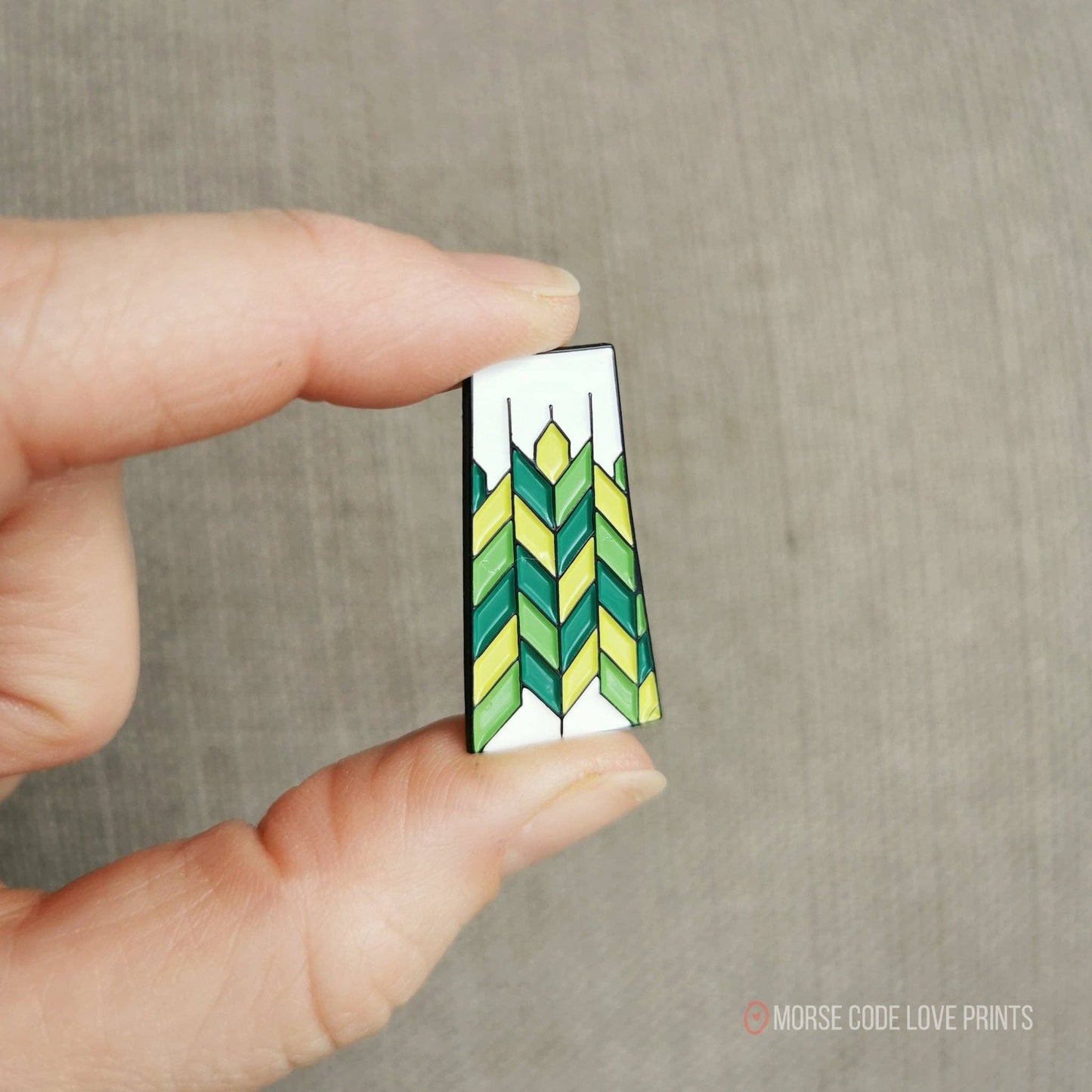 Saskatchewan Patchwork | Enamel Pin: Gold
