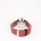 Dark pink/cream white watch