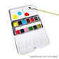 Watercolor Set - Travel-Friendly Metal Palette - 12 Colors: Watercolors-Metal Palette