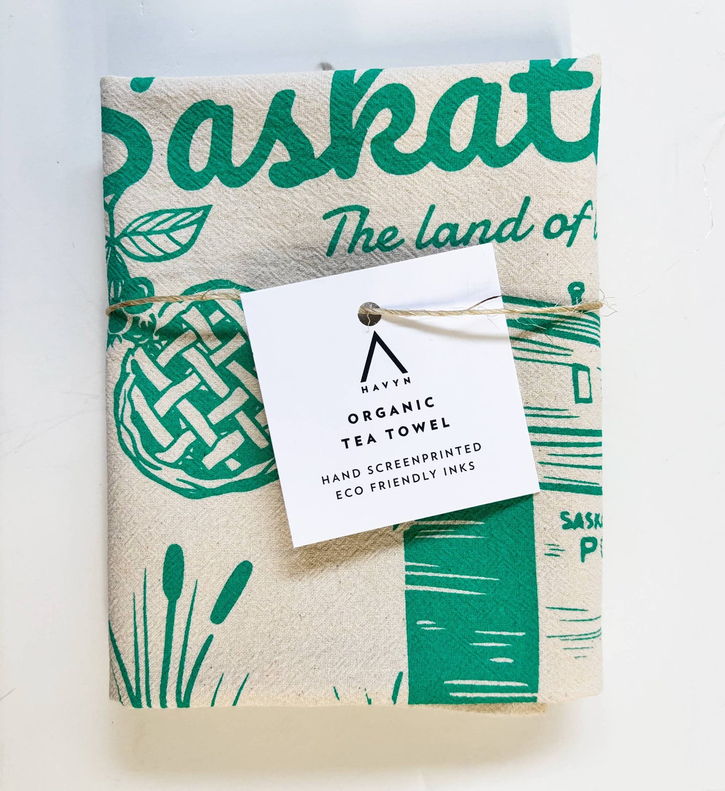 Saskatchewan Commemorative Organic Tea Towel - 20x24