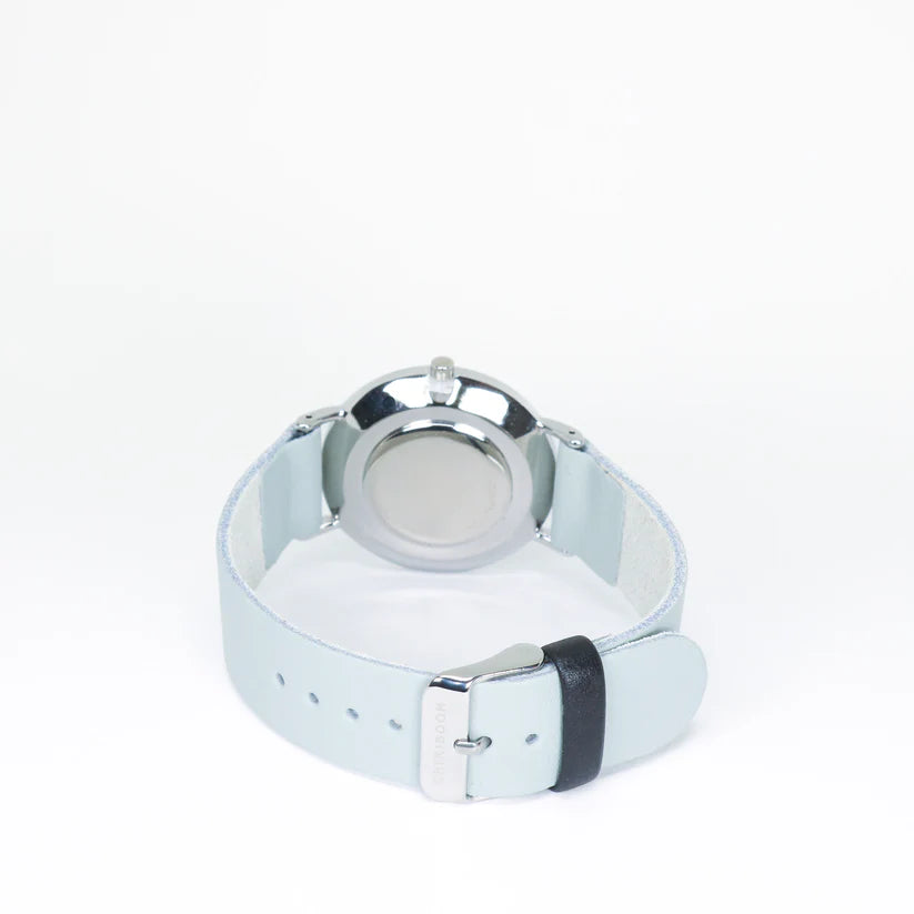 Pale Grey-Blue & White Watch