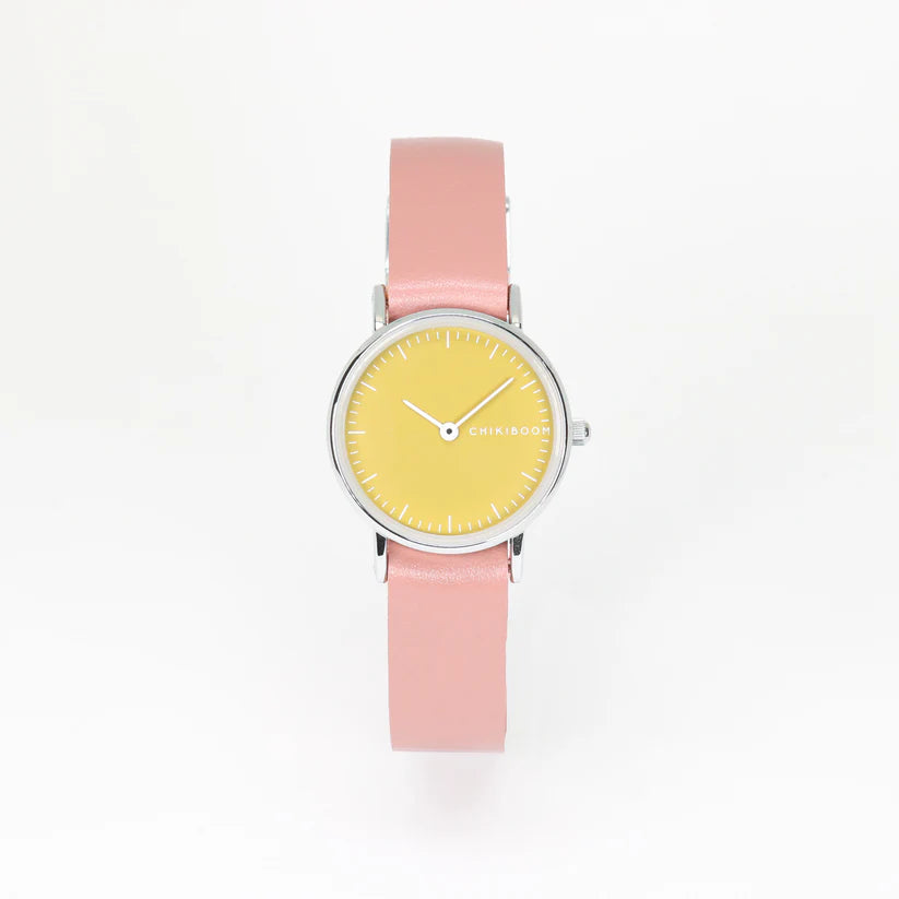 Terracotta & Yellow Watch