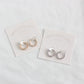 Beaded Huggie Hoops: Gold