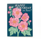 ‘Birthday Anemones'  Linocut Birthday Card by Hawk and Rose