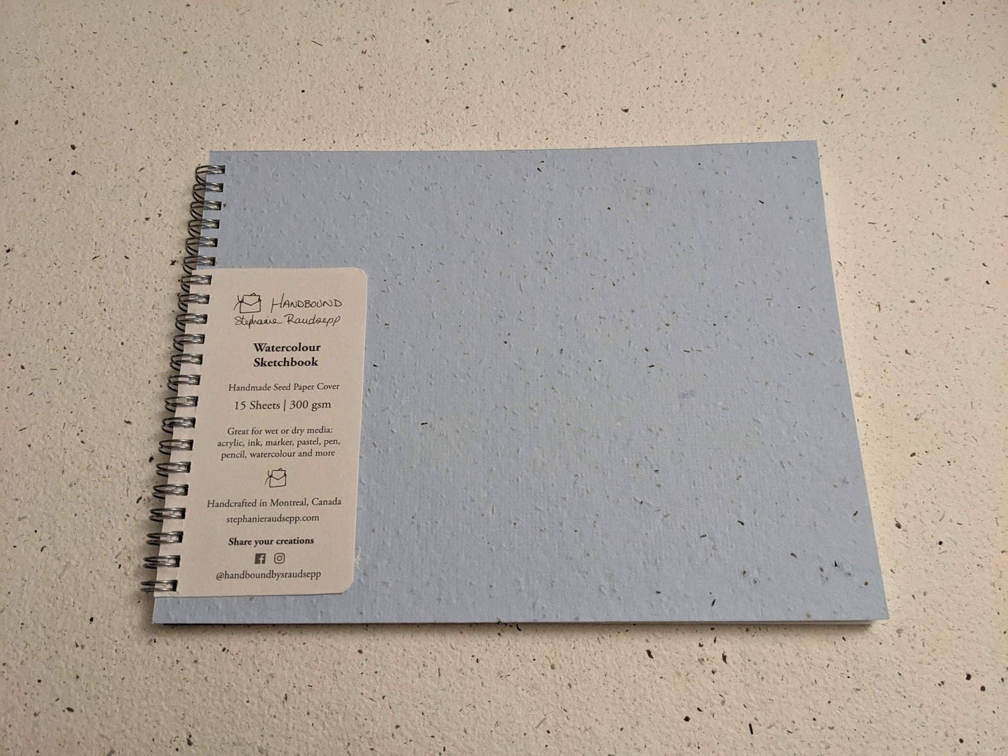 Small | Plantable Watercolour Sketchbooks: Magenta