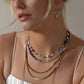Cumulus Necklace: Blue Lace Agate
