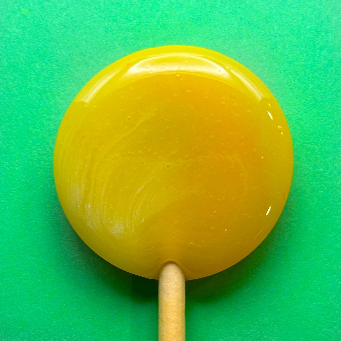 Mini Handcrafted Rainbow Lollipops: Rhubarb and Custard