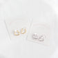 Heart Huggie Hoops: Silver