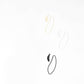Flux Combi Earrings: Matte Black
