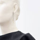Jagged Hoop Earrings: Black Silver