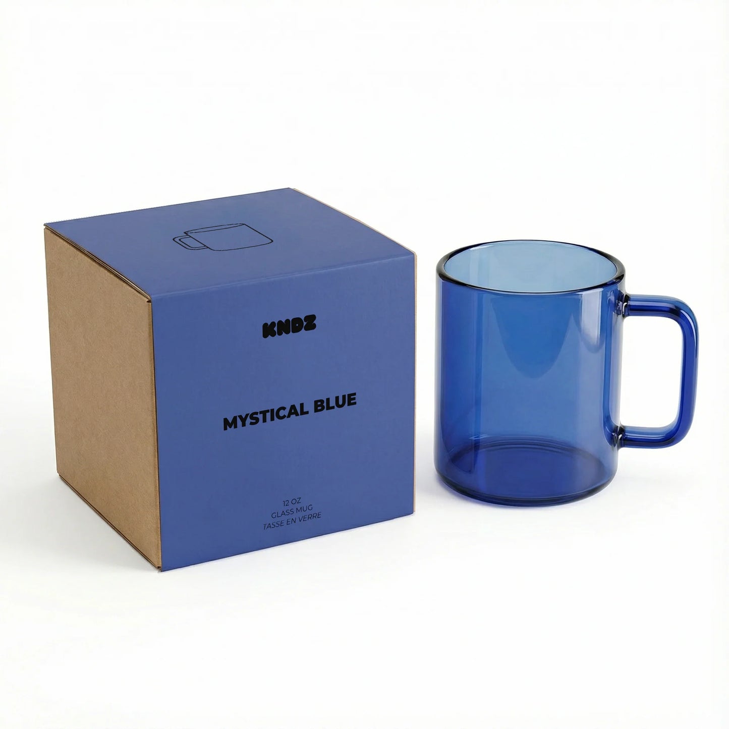 Everyday Glass Mug Mystical Blue