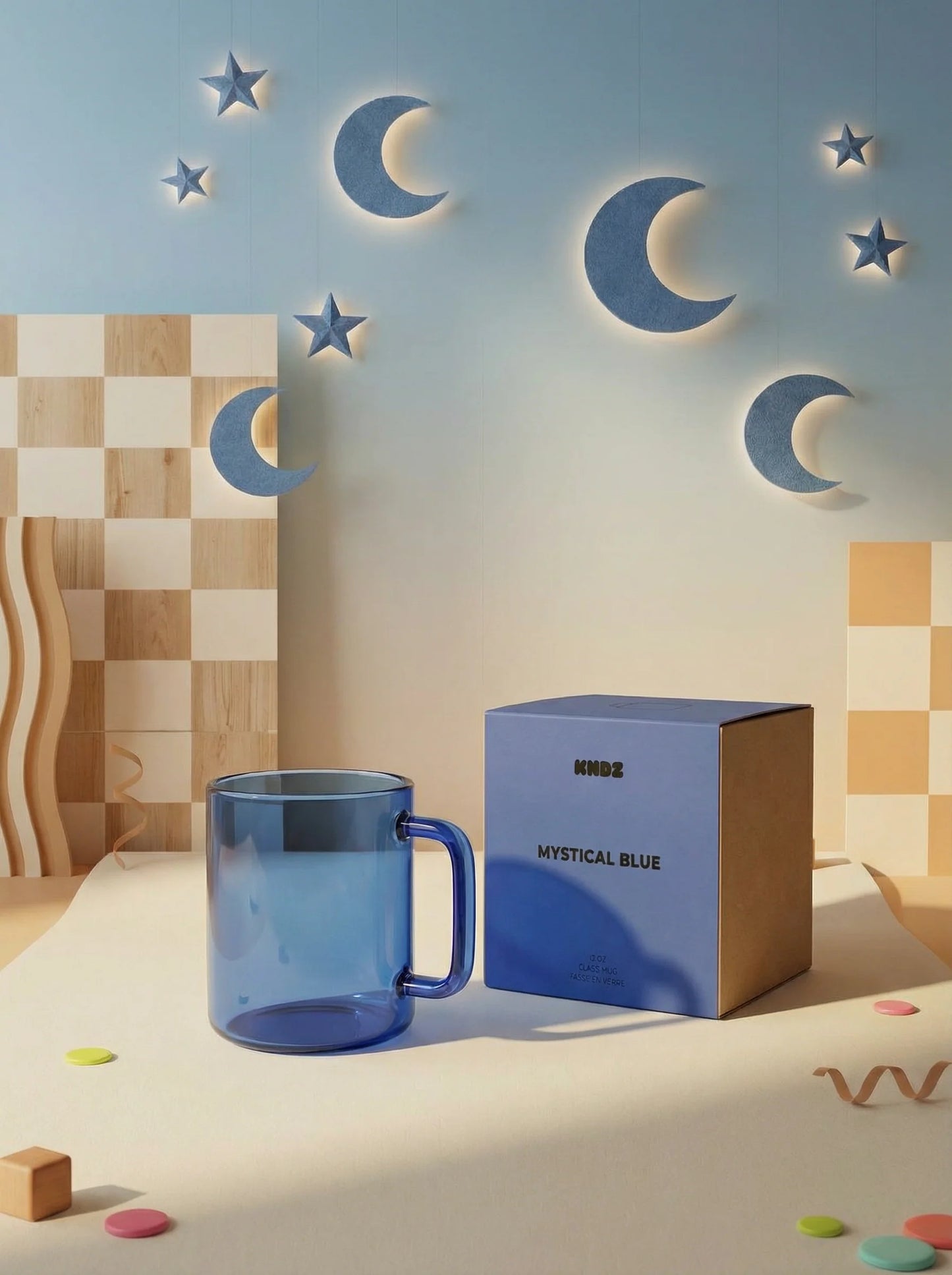 Everyday Glass Mug Mystical Blue