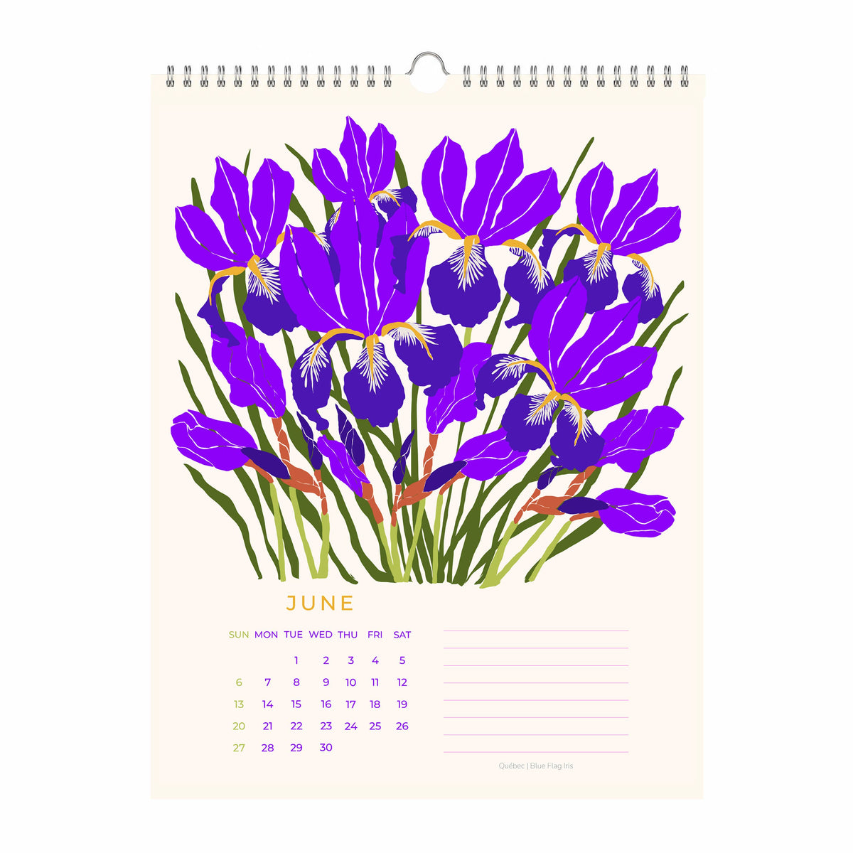 Flowers of Canada 2027 Botanical Wall Calendar