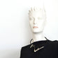 Allure Cord Necklace: Black Silver