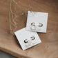 Beaded Pearl Hoop Earrings: Yellow Gold