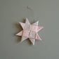 Large Folded Fabric Star: Dark Pink