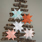 Large Folded Fabric Star: Light Pink